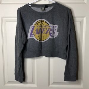 Crop Top- Lakers (Sweatshirt)